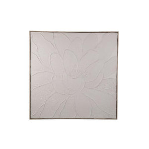 Wall art – Framed canvas design, Floral blossom motif, Handmade finish, A – Florise | PTMD
