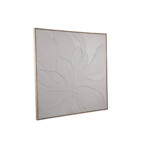Wall decor - Framed canvas design, Floral motif, Handmade finish, B - Florise | PTMD