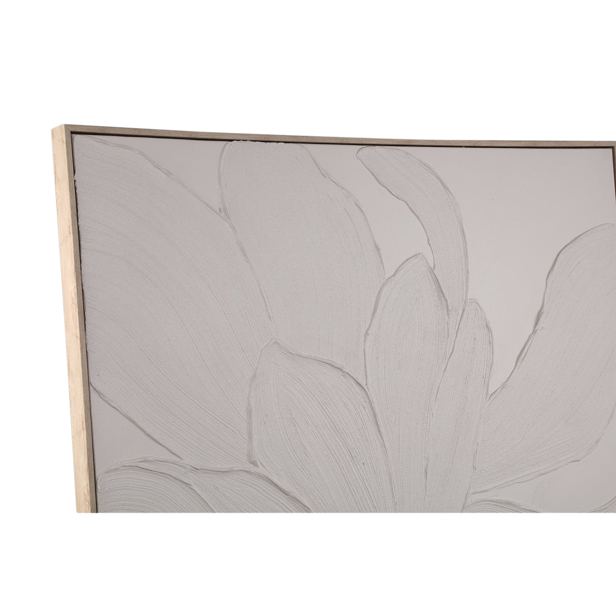 Wall decor - Framed canvas design, Floral motif, Handmade finish, B - Florise | PTMD