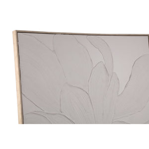 Wall decor - Framed canvas design, Floral motif, Handmade finish, B - Florise | PTMD