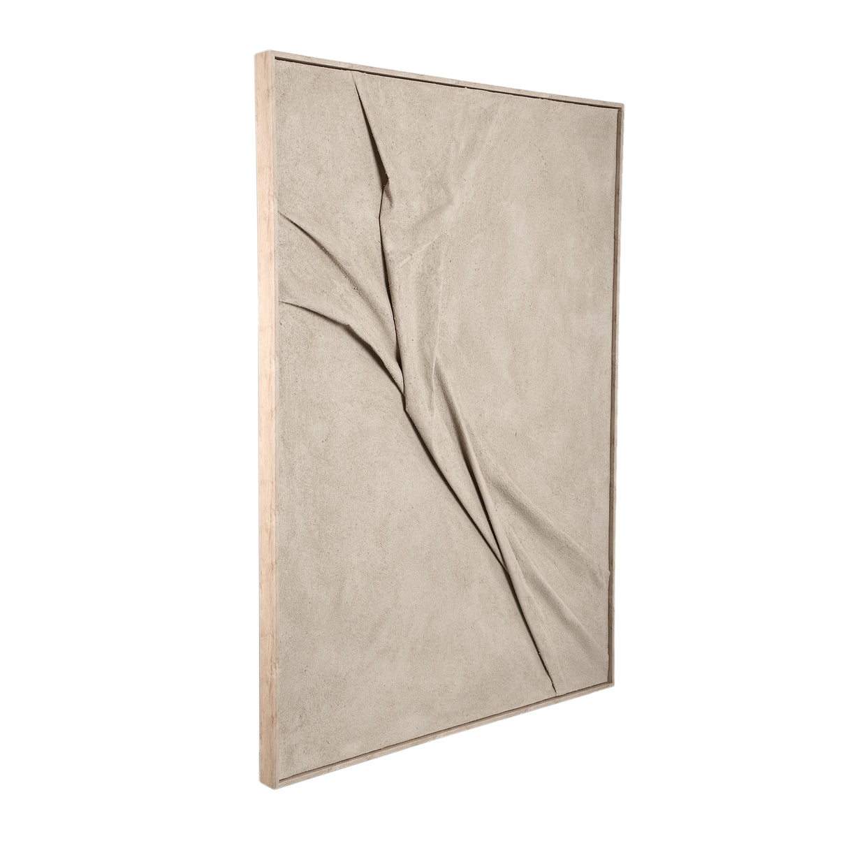 Wall Panel - Textile Wave Pattern, Framed Canvas, Handmade Finish, S – Dizze | PTMD