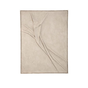 Wall Panel - Textile Wave Pattern, Framed Canvas, Handmade Finish, S – Dizze | PTMD