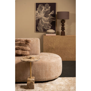 Kissen – Kunstfell, Geriffeltes Design, Rechteckige Form, Braun, S – Divvo | PTMD