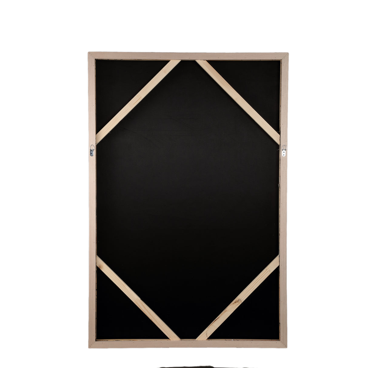 Wall panel made of polyester canvas with a pine wood frame, featuring a female motif and a dark green finish – Jilla | PTMD