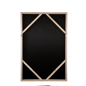 Wall panel made of polyester canvas with a pine wood frame, featuring a female motif and a dark green finish – Jilla | PTMD