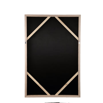 Wandpaneel aus Polyester-Canvas mit Kiefernholzrahmen, Damenmotiv und Dunkelgrün-Finish – Jilla | PTMD