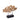 Statue - Mango wood, iron foot, organic shape, horizontal design, natural tone - Osmer | PTMD