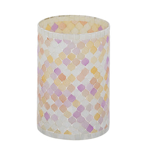 Windlicht – Glas Material, Hellrosa Ton, Mosaik Design, L – Zadie | PTMD