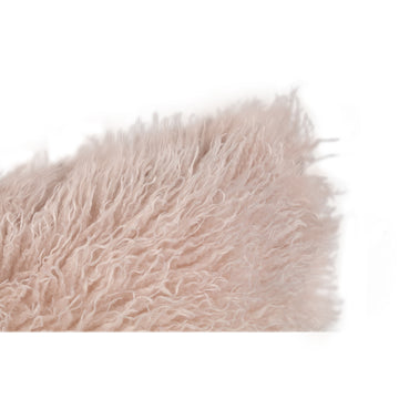 Kissen – Kunstfell, Weiche Haptik, Rechteckige Form, Beige, S – Rexx | PTMD