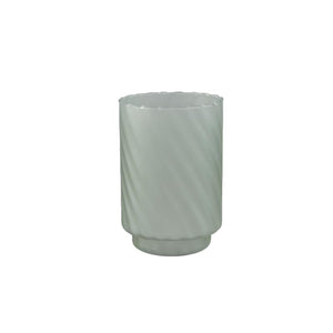 Windlicht – Mattiertes Design, Runde Form, Glasmaterial, Grün, L – Rameen | PTMD