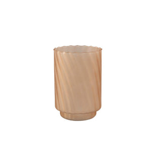 Windlicht – Mattiertes Design, Runde Form, Glasmaterial, Hellbraun, L – Rameen | PTMD