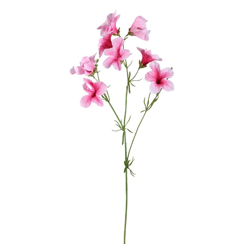 Gartenblume – Hellrosafarbener Petunienzweig aus Polyestergewebe | PTMD