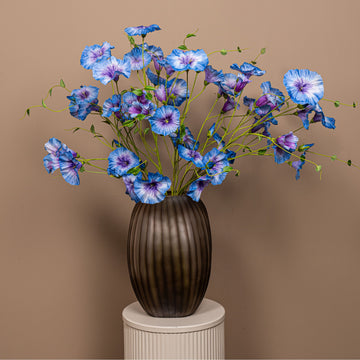 Gartenblume - Blaue Prunkwinde Spray, Polyesterstoff, Halbhändig gefertigt | PTMD