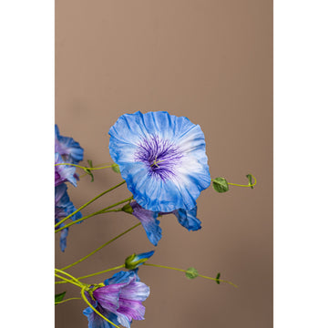 Gartenblume - Blaue Prunkwinde Spray, Polyesterstoff, Halbhändig gefertigt | PTMD