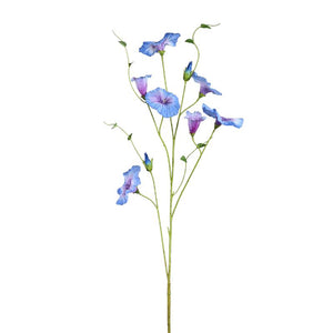 Gartenblume - Blaue Prunkwinde Spray, Polyesterstoff, Halbhändig gefertigt | PTMD