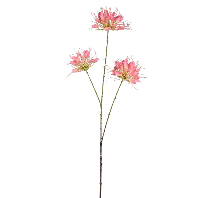 Gartenblume - Rosa Spinnenblume Spray, Polyesterstoff, Halbhändig gefertigt | PTMD