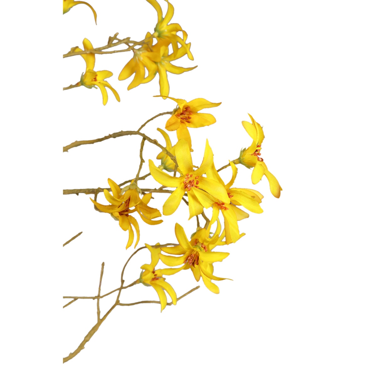 Orchid Flower - Yellow Wild Orchid Spray, Plastic | PTMD