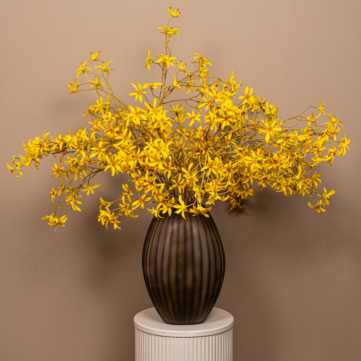 Orchid Flower - Yellow Wild Orchid Spray, Plastic | PTMD