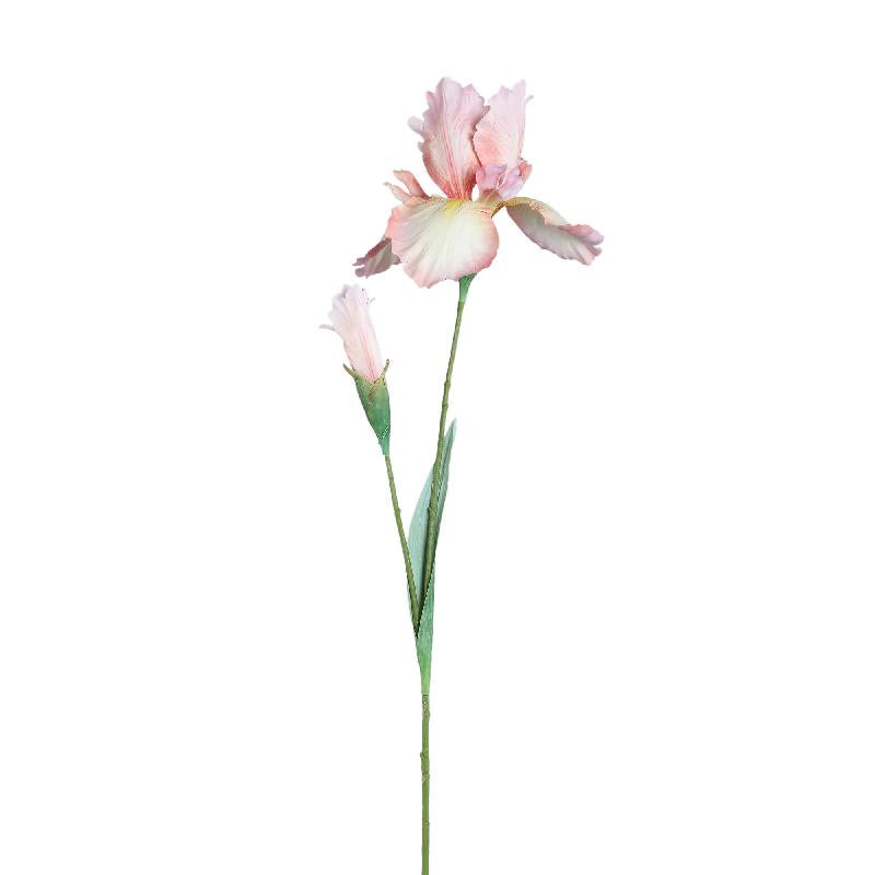 Gartenblume – Rosa Iriszweig mit Knospe aus Kunststoff | PTMD
