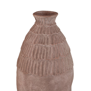 Vase – Round Design, Patterned Surface, Ceramic Material, M – Venesa | PTMD