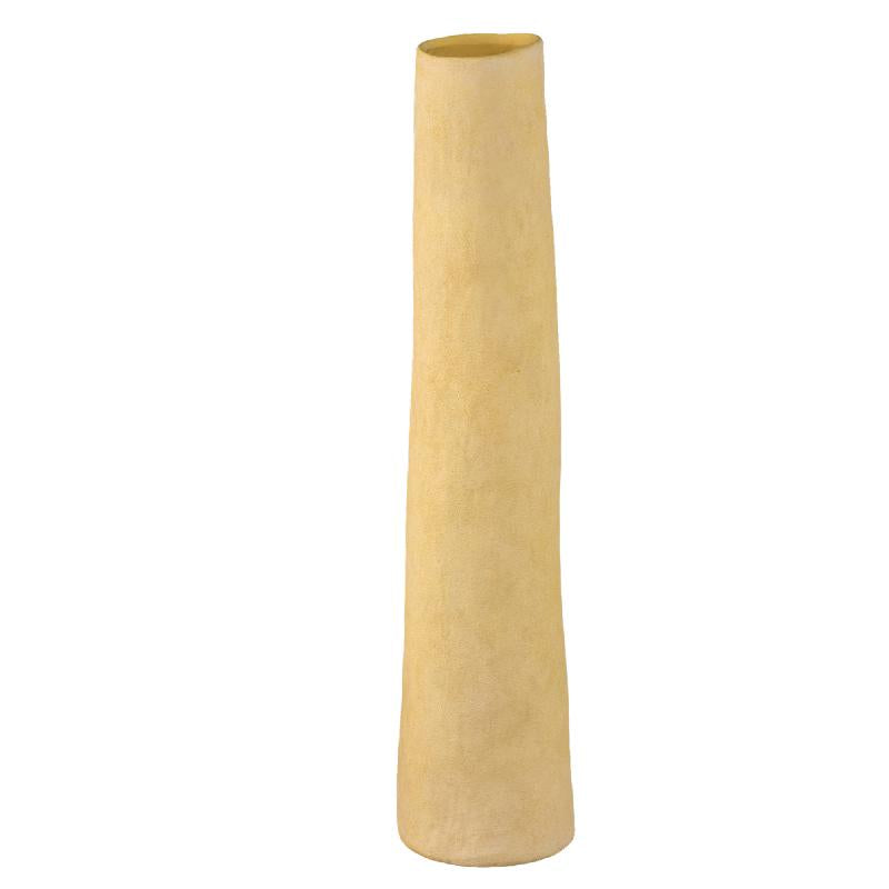 Vase – Gerade Form, Gelbe Farbe, Keramikmaterial, XL – Ardala | PTMD