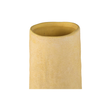 Vase – Straight shape, Yellow color, Ceramic material, L – Ardala | PTMD