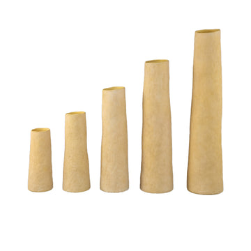 Vase – Straight shape, Yellow color, Ceramic material, L – Ardala | PTMD