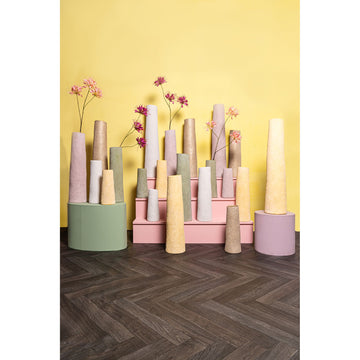 Vase – Straight Shape, Pink Color, Ceramic Material, XL – Ardala | PTMD