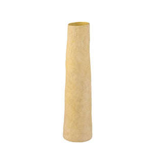 Vase – Gerade Form, Gelbe Farbe, Keramikmaterial, L – Ardala | PTMD