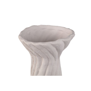 Vase – Gedrehte Form, Gerippte Oberfläche, Keramikmaterial, S – Lydia | PTMD