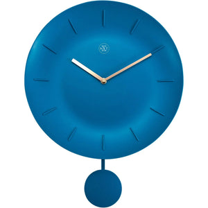 Wanduhr – Schalenförmiges Zifferblatt, Goldene Zeiger, Pendelwerk - Bowl | NeXtime