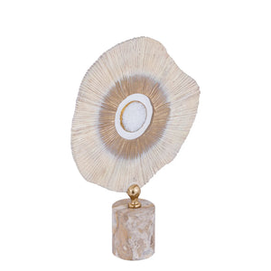 Statue – Stein Design, Aluminium Material, Beige, Marmor Basis, L – Rella | PTMD