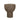 Beistelltisch – Massives Mangoholz, Sockel Design, Runde Form, Braun – Erno | PTMD