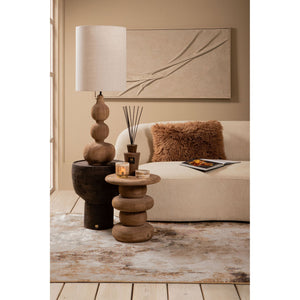 Wall Panel - Textile Wave Pattern, Framed Canvas, Handmade Finish, L - Dizze | PTMD