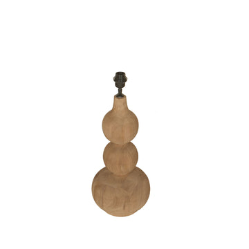 Tischlampe – Glattes Design, Runde Form, Mangoholz, Natur – Altus | PTMD
