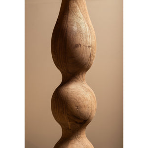 Stehlampe – Glattes Design, Runde Form, Mangoholz, Natur – Altus | PTMD