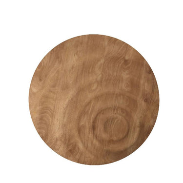 Mango Wood Wall Panel, Round Circle Design, Natural Finish, Light Brown, S – Mattin | PTMD