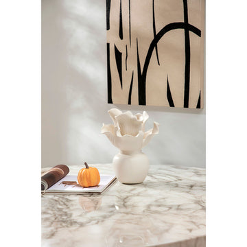 Vase – Organic Shape, Cream Color, Ceramic Material – Elleen | PTMD