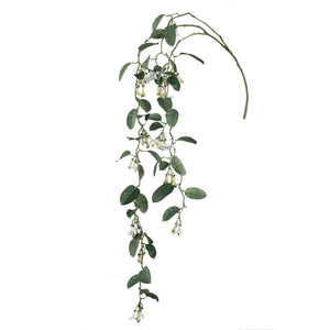 Blätterpflanze – Weiße Hängende Stephanotis aus Polyestergewebe, Eisenmetall & PE-Kunststoff | PTMD