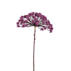 Artificial Branch – Purple Angelica Spray, Iron Metal, PE Plastic, Semi-Handcrafted | PTMD