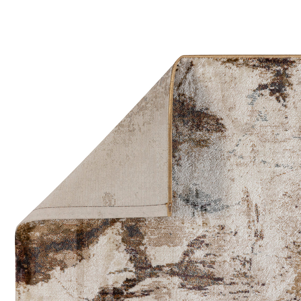 Teppich – Antikes Design, Rechteckige Form, Dunkelbraune Oberfläche, S – Mirle | PTMD