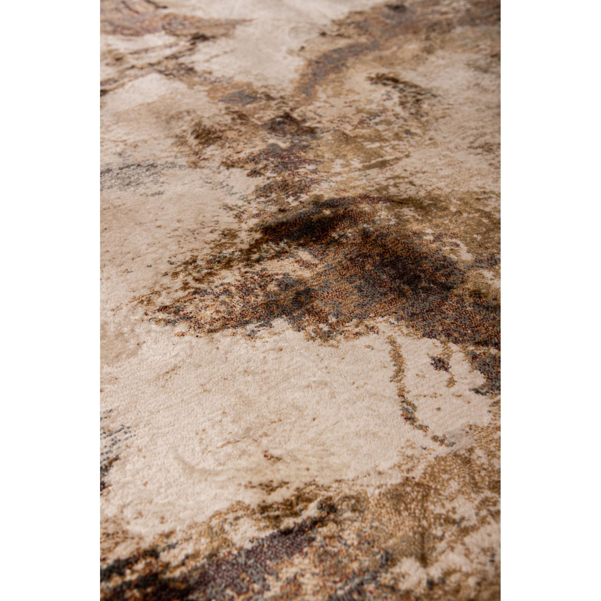 Teppich – Antikes Design, Rechteckige Form, Dunkelbraune Oberfläche, S – Mirle | PTMD