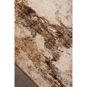 Teppich – Antikes Design, Rechteckige Form, Dunkelbraune Oberfläche, S – Mirle | PTMD