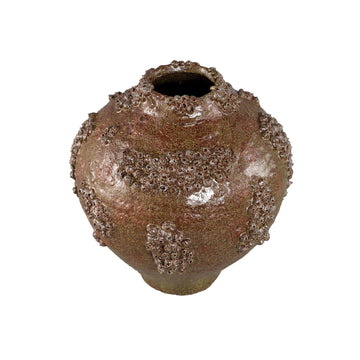 Vase - Green Surface, Jug Shape, Rough Coral Texture, Ceramic Material, S - Deisy | PTMD
