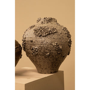 Vase – Keramik Material, Raue Oberfläche, Korallen Design, Beige, S – Deisy | PTMD