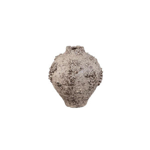 Vase – Keramik Material, Raue Oberfläche, Korallen Design, Beige, S – Deisy | PTMD