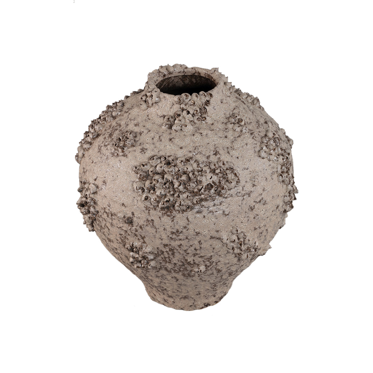 Vase – Keramik Material, Raue Oberfläche, Korallen Design, Beige, L – Deisy | PTMD