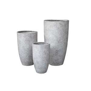 Topf – Antik Design, Raue Oberfläche, GRC Material, Beige , Hoch – Salah | PTMD