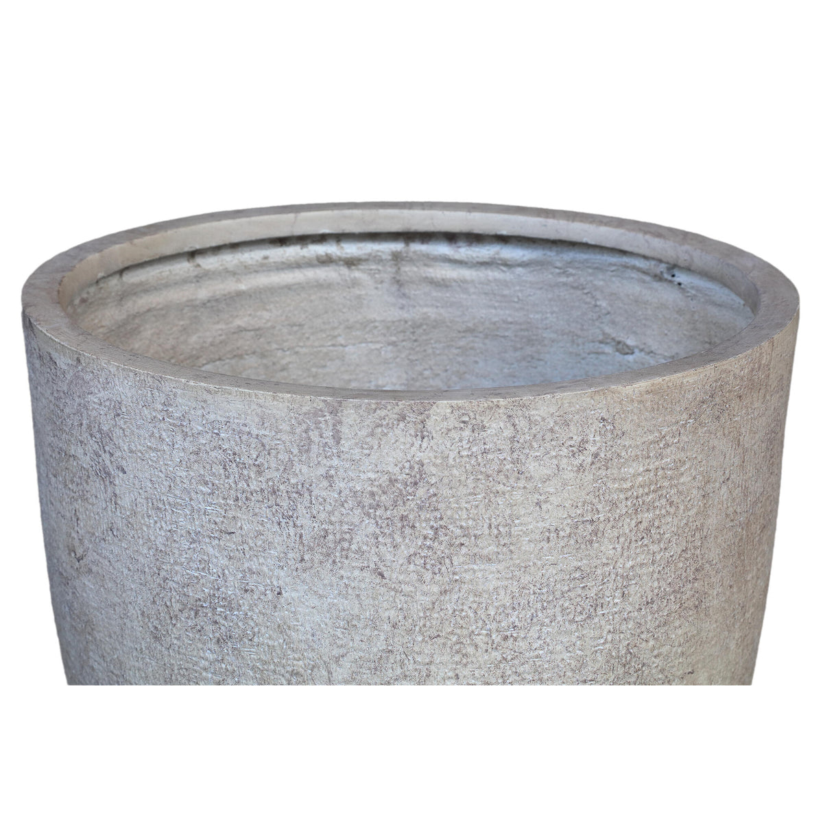 Pot – beige surface, antique look, rough texture, round shape, handcrafted – Salah | PTMD