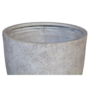 Pot – beige surface, antique look, rough texture, round shape, handcrafted – Salah | PTMD
